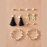 Hot Sale Fashion Bohemian Earrings Set For Women 2020 New Trendy Flower Round Geometric Earring Female Fashion Jewelry