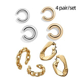 Trendy Pearl Clip on Earrings Earcuffs for Women Gold Color C Shaped Stackable CZ Ear Cuff No Pierced Party Wedding Jewelry 2020