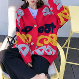 Women Overcoat Beaded Geometric 2020 Autumn Winter Long Sleeves V-Neck Vintage Ladies Outwear Overcoats  Retro Chic Female Coats
