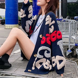 Women Overcoat Beaded Geometric 2020 Autumn Winter Long Sleeves V-Neck Vintage Ladies Outwear Overcoats  Retro Chic Female Coats
