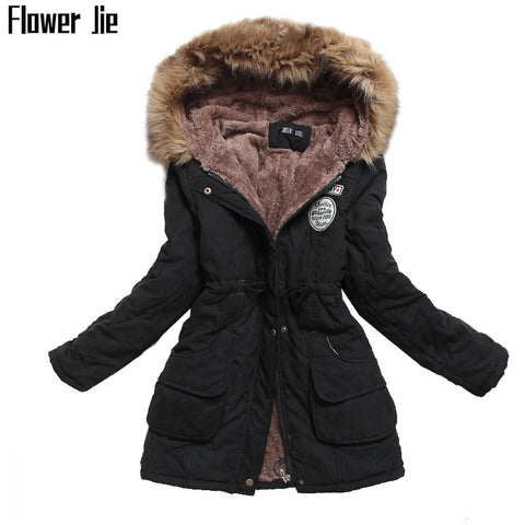 Winter Jacket Women 2020 New Plus Size 3XL Hooded Slim Long Parka Mujer Cotton Padded Overcoat Casual Black Coat Female