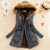 Winter Jacket Women 2020 New Plus Size 3XL Hooded Slim Long Parka Mujer Cotton Padded Overcoat Casual Black Coat Female