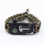 MKENDN Men Multi-function Paracord Survival Bracelet Outdoor Camping Rescue Emergency Rope Bracelets with Knife For Women