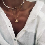 IF ME Vintage Multi Layered Necklace For Women Bohemian Coin Star Moon Geometric Chain Round Pendant Necklace Collar Jewelry New