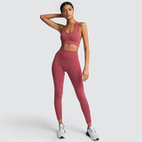 Seamless Women Yoga Sets 2peice Vest +Leggings Pants Fitness Suit Running Clothes Gym Wear Top Sportswear Tights Tracksuit,ZF221