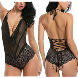 Women Sexy  Nightwear Underwear G String Lace Sling Sleepwear Teddies Bodysuits plus size