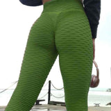 JGS1996 Yoga Pants Fitness Sports Leggings Jacquard Sports Leggings Female Running Trousers High Waist Yoga Tight Sports Pants