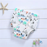 Baby Infant Toddler Waterproof Training Pants Cotton Changing Nappy Cloth Diaper Panties Reusable Washable 4 Layers Crotch