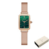 Senors Japan Quartz Movement High Quality  Waterproof Ladies watch Dropshipping Women Stainless Steel Mesh Rose Gold