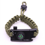 MKENDN Men Multi-function Paracord Survival Bracelet Outdoor Camping Rescue Emergency Rope Bracelets with Knife For Women