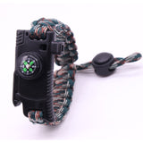MKENDN Men Multi-function Paracord Survival Bracelet Outdoor Camping Rescue Emergency Rope Bracelets with Knife For Women