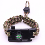 MKENDN Men Multi-function Paracord Survival Bracelet Outdoor Camping Rescue Emergency Rope Bracelets with Knife For Women