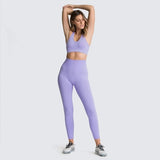 Women's Seamless Yoga Suit Sportswear Fitness Suit Sports Bra Leggings 2 Piece Sets Gym Clothes Costume For Yoga Female 2020 Hot