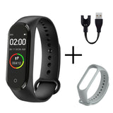 Men Watch Fashion M4 Sport Watch Heart Rate Blood Pressure Monitoring Male Female Pedometer Bluetooth Anti-lost Cable Cell Phone