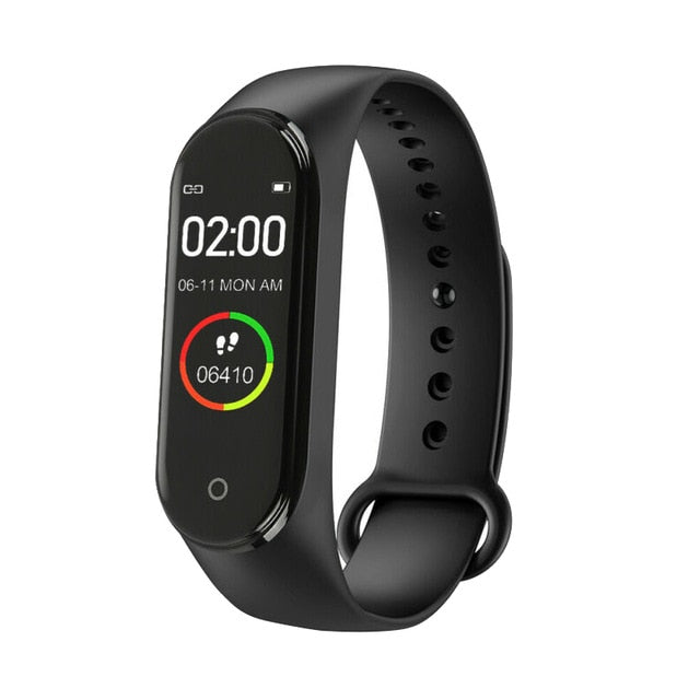 Men Watch Fashion M4 Sport Watch Heart Rate Blood Pressure Monitoring Male Female Pedometer Bluetooth Anti-lost Cable Cell Phone