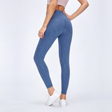 NWT  Tummy Control  7/8  Leggings High Waist Printed Color Yoga Naked-feel Squat proof Leggings Workout Running leggings