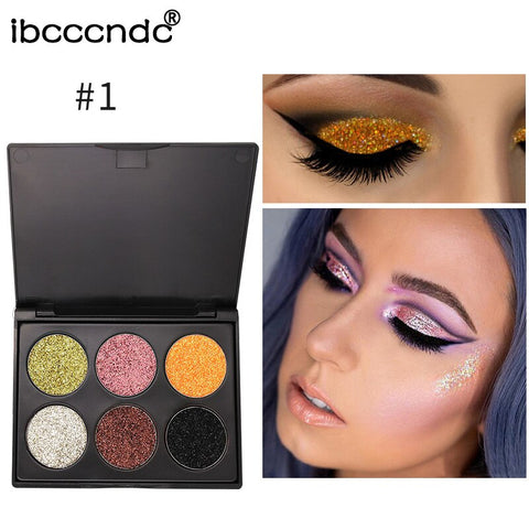 IBCCCNDC Diamond Golden Color Powder Glitter Eye Shadow Palette Shiny Eyeshadow Palette Makeup To Faced Lidschatten-Palette