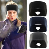 Outdoor Fleece Ponytail Headband Yoga Running Fitness Sports Warm Sweatband Women Windproof Warm Sweatbands