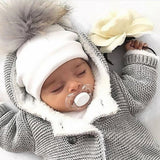 Baby Hat Cotton Pompom Hat For A Boy Winter Infant Girls Cap Newborn Hat Children Hats Caps 0 to 8 Years