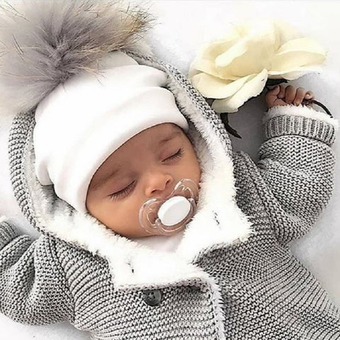 Baby Hat Cotton Pompom Hat For A Boy Winter Infant Girls Cap Newborn Hat Children Hats Caps 0 to 8 Years