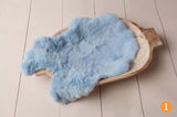 Rabbit Fur For Newborn Photography Props Blankets Baby Photo Shoot Accessories Blanket Photoshoot Memories Backdrop Flokati