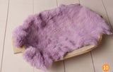 Rabbit Fur For Newborn Photography Props Blankets Baby Photo Shoot Accessories Blanket Photoshoot Memories Backdrop Flokati