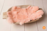 Rabbit Fur For Newborn Photography Props Blankets Baby Photo Shoot Accessories Blanket Photoshoot Memories Backdrop Flokati