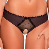 Panties Sexy Women panties for sex Open Crotch Mesh Sexy Bowknot Hallow Out Erotic Lingerie Low Waist Crotchless Panties Women