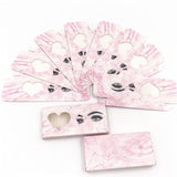Wholesale10set 50pcs Packing box for eyelash blank eyelashes package Multicolor paper box  Eyelashes DIYflash packing box makeup
