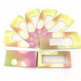 Wholesale10set 50pcs Packing box for eyelash blank eyelashes package Multicolor paper box  Eyelashes DIYflash packing box makeup