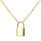 Punk Big Link Chain Necklace Choker for Women Steampunk Multi Layered Star Lock Pendant Necklace Statement Jewelry