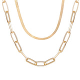 Punk Big Link Chain Necklace Choker for Women Steampunk Multi Layered Star Lock Pendant Necklace Statement Jewelry