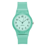 2020 New Lovers Men Women Watches Fashion Transparent Candy Color Plastic Band Casual Quartz Watches Female Male Wristwatches