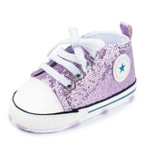 Baby Shoes Boy Girl Star Solid Sneaker Cotton Soft Anti-Slip Sole Newborn Infant First Walkers Toddler Casual Canvas Crib Shoes