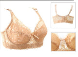 Plus size Foreign Trade Ultra-thin Lace Sexy comfortable Cotton  Plump Big Push Up Bra  Bralette Encaje top modis lingerie