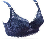 Plus size Foreign Trade Ultra-thin Lace Sexy comfortable Cotton  Plump Big Push Up Bra  Bralette Encaje top modis lingerie