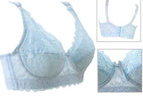 Plus size Foreign Trade Ultra-thin Lace Sexy comfortable Cotton  Plump Big Push Up Bra  Bralette Encaje top modis lingerie