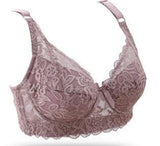 Plus size Foreign Trade Ultra-thin Lace Sexy comfortable Cotton  Plump Big Push Up Bra  Bralette Encaje top modis lingerie