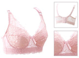 Plus size Foreign Trade Ultra-thin Lace Sexy comfortable Cotton  Plump Big Push Up Bra  Bralette Encaje top modis lingerie