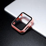 Glass+case For Apple Watch serie 6 5 4 3 SE 44mm 40mm iWatch Case 42mm 38mm bumper Screen Protector+cover apple watch Accessorie