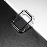 Glass+case For Apple Watch serie 6 5 4 3 SE 44mm 40mm iWatch Case 42mm 38mm bumper Screen Protector+cover apple watch Accessorie