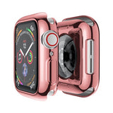 Cover for Apple Watch Case 44mm/40mm 42mm/38mm Accessories soft All-around TPU bumper Screen Protector iWatch Series SE 3 4 5 6