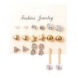 BLINLA Fashion New Stainless Steel Acrylic Crystal Stud Earrings for Women Men Jewelry Vintage Roman Numerals Small Earring 2020
