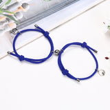 2PCS/SET alloy couple magnetic attraction ball creative Bracelet Stainless Steel friendship rope men and women jewelry gift