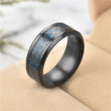 Stainless Steel Dragon Ring Red Green Carbon Fiber Black Dragon Inlay Comfort Fit For Men Wedding Band Ring Fashion jewelry