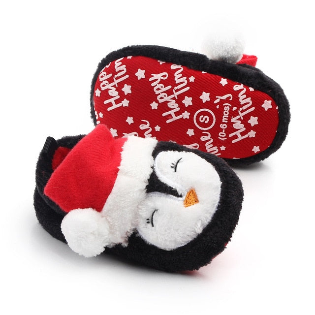 Christmas Warm Shoes 2020 Kids Toddler First Walkers Winter Baby Boys Girls Shoes Xmas Cosplay Cute Cartoon Kids Animal Shoes