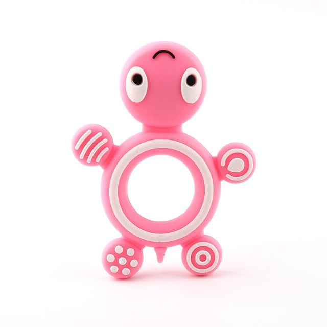 Silicone Baby Teethers Turtle 1PC Food Grade Animal Silicone Tiny Rod Children's Goods Nurse Gift Baby Teether Toys Bite Bites