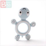 Silicone Baby Teethers Turtle 1PC Food Grade Animal Silicone Tiny Rod Children's Goods Nurse Gift Baby Teether Toys Bite Bites
