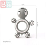 Silicone Baby Teethers Turtle 1PC Food Grade Animal Silicone Tiny Rod Children's Goods Nurse Gift Baby Teether Toys Bite Bites