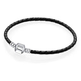 CHIELOYS High Quality Authentic Silver Color Snake Chain Fine Bracelet Fit European Charm Bracelet for Women DIY Jewelry Making